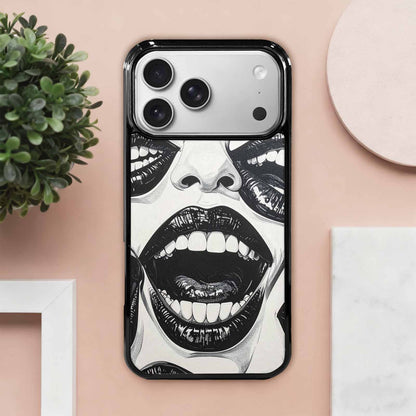 iPhone 17 Pro Max Case — Googly Cartoon Mouths Cartoon Cute, Custom Made Phone Cover