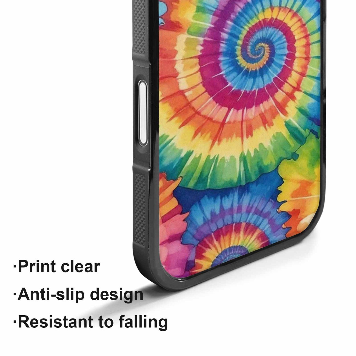 iPhone 17 Case — Tie Dye Spiral Rainbow Tie Dye, Custom Phone Case