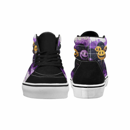 MEN'S Melting Moon Smiley High Top Canvas Y2K Shoes