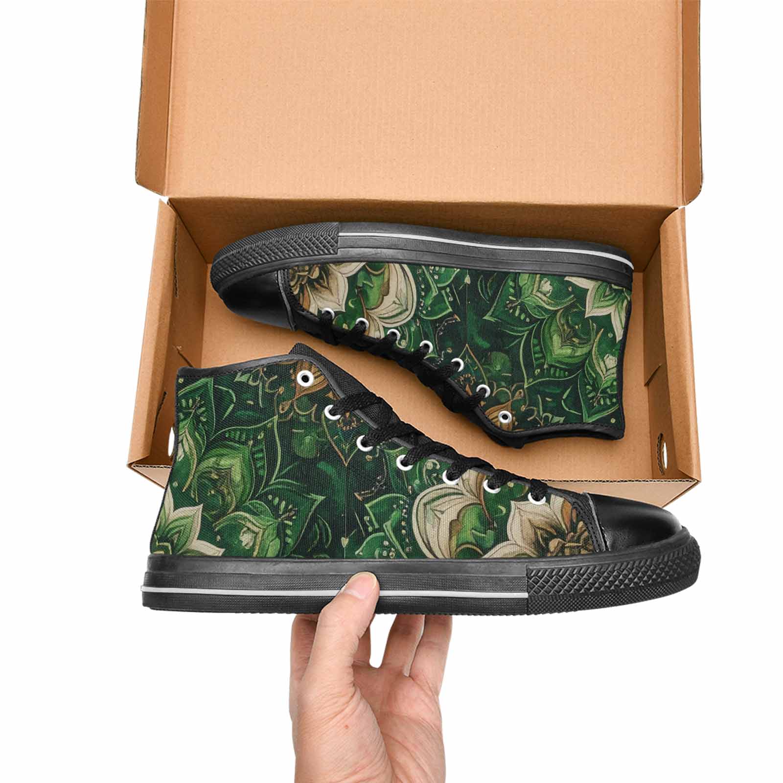 WOMEN'S Mandala High Top Canvas Aesthetic Custom Shoes