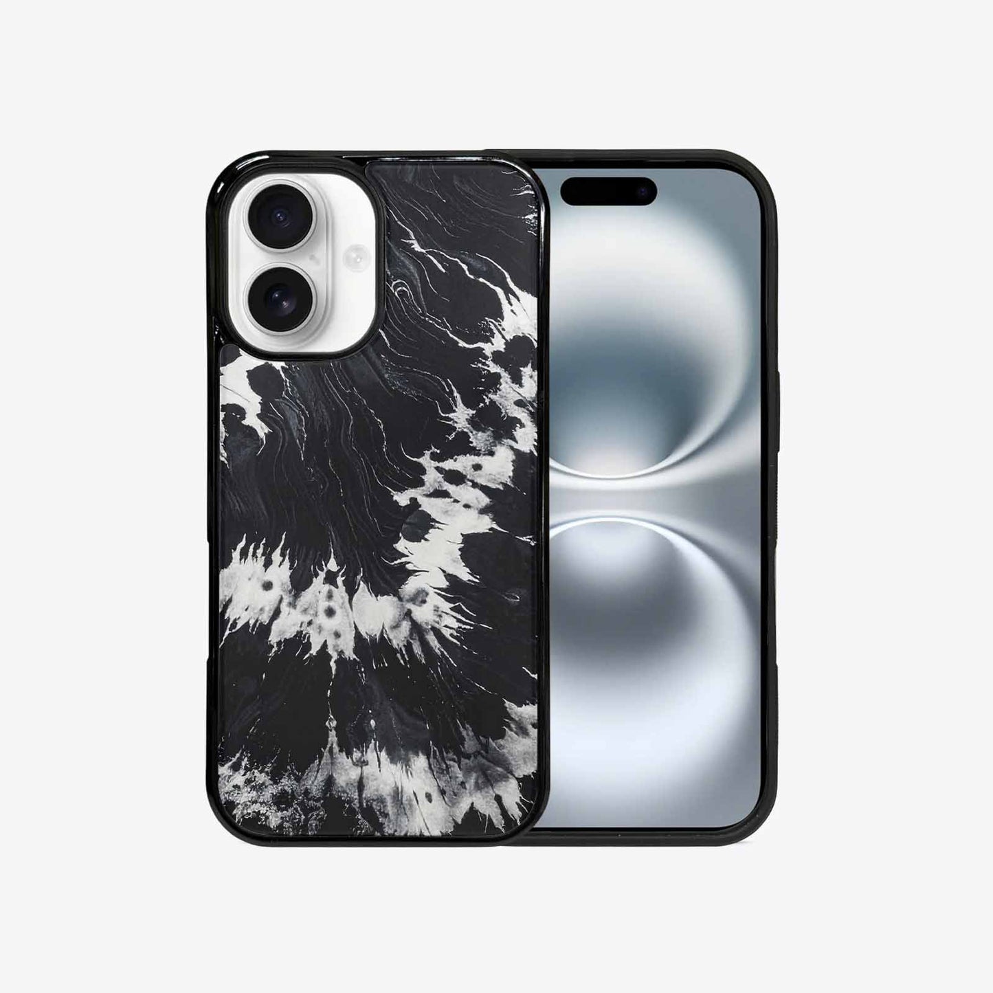 iPhone 16 Case — Black White Animal Print, Custom Print Case Cover