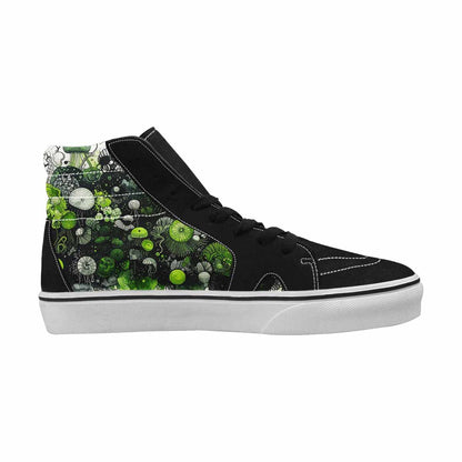 MEN'S Sea Creature Burst High Top Canvas Cottagecore Custom Sneakers