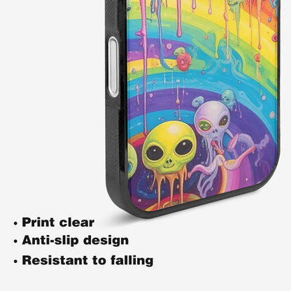 iPhone 16 Case — Aliens Tie Dyemelting Aliens P, Custom Art Phone Cover