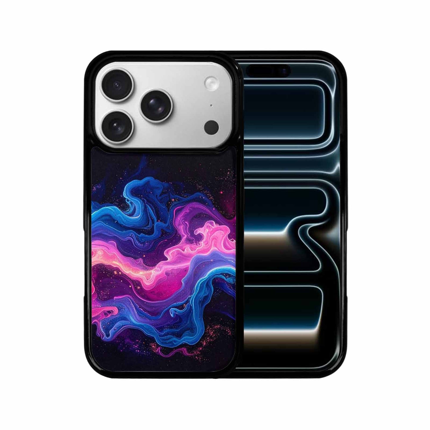 iPhone 17 Pro Case — Seamless Repeating Pattern Of Overlapping Galaxy, Custom Made Phone Cover
