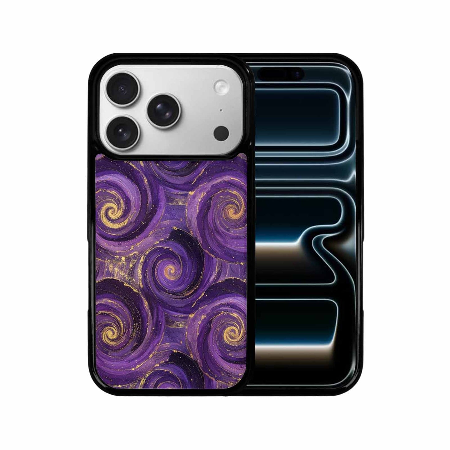 iPhone 17 Pro Case — Swirling Brushstroke Starry Night Texture Galaxy, Custom Designed Case Cover