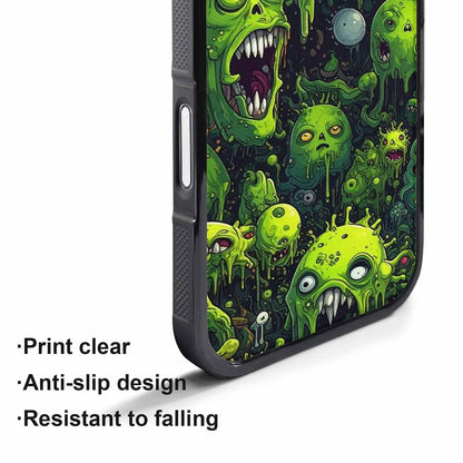 iPhone 17 Pro Case — Toxic Radioactive Creature Pattern Hundreds Original, Custom Phone Case