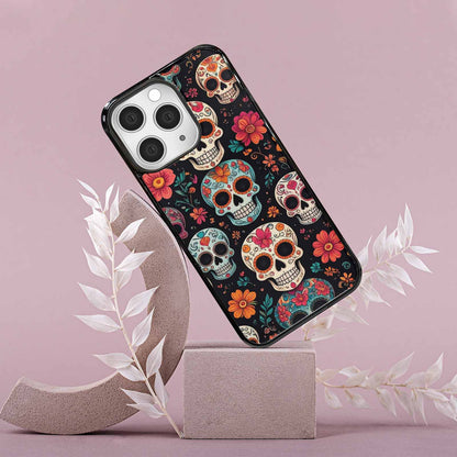 iPhone 15 Pro Max Case — Dia De Los Muertos Sugar Skull, Custom Designed Case Cover