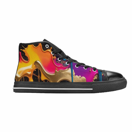 WOMEN'S Paint Splatter High Top Canvas Dreamcore Custom Shoes