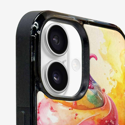 iPhone 16 Case — Melting Icecream Collage Custom, Customized Protective Case