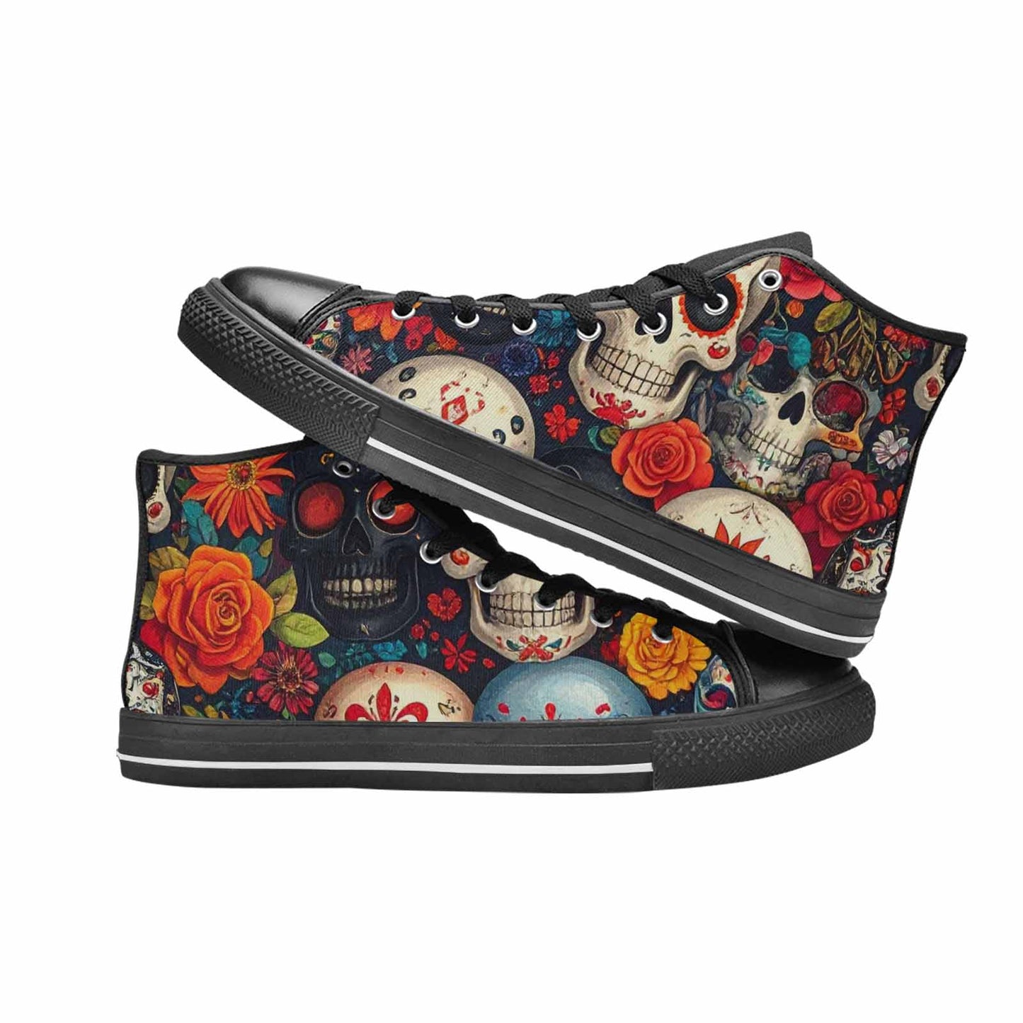 MEN'S Skull High Top Canvas Dreamcore Shoes