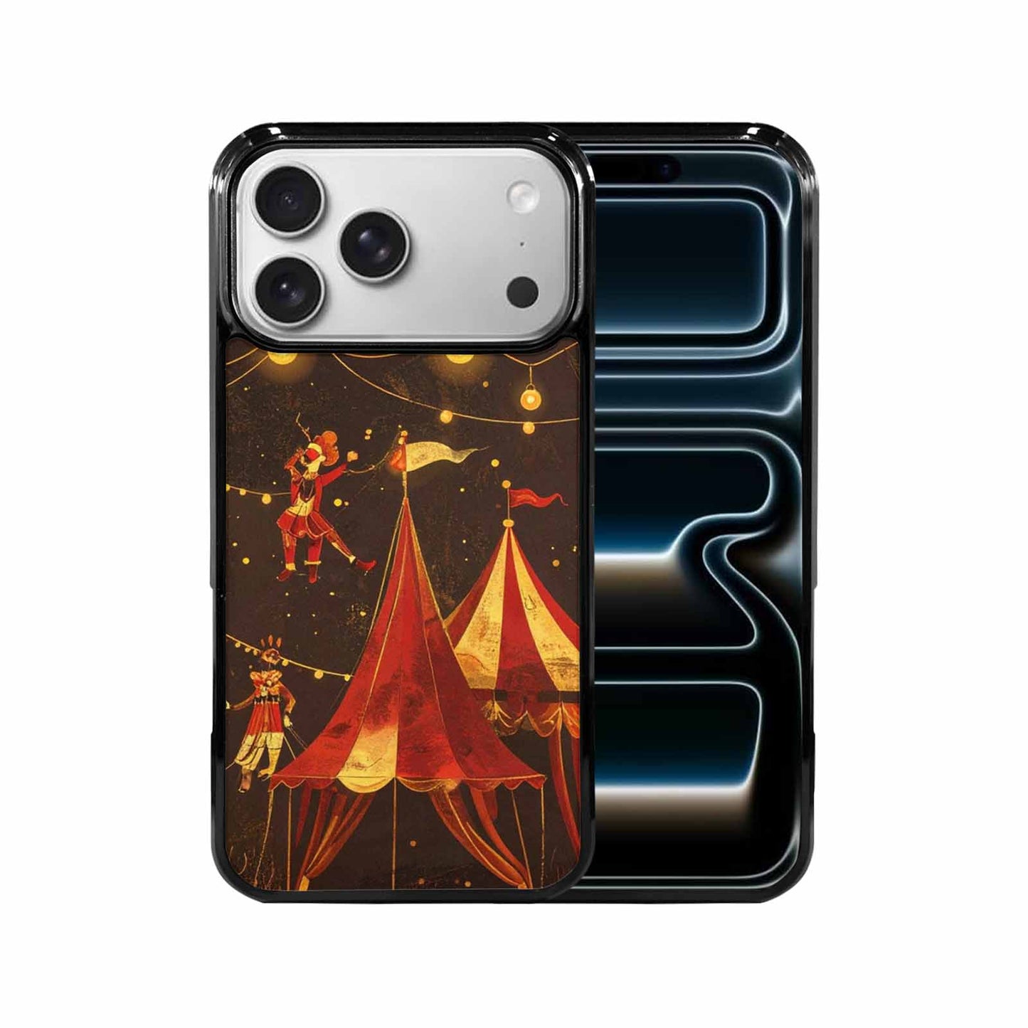iPhone 17 Pro Max Case — Vintage Circus Art Pattern Retro Vintage, Custom Made Phone Cover