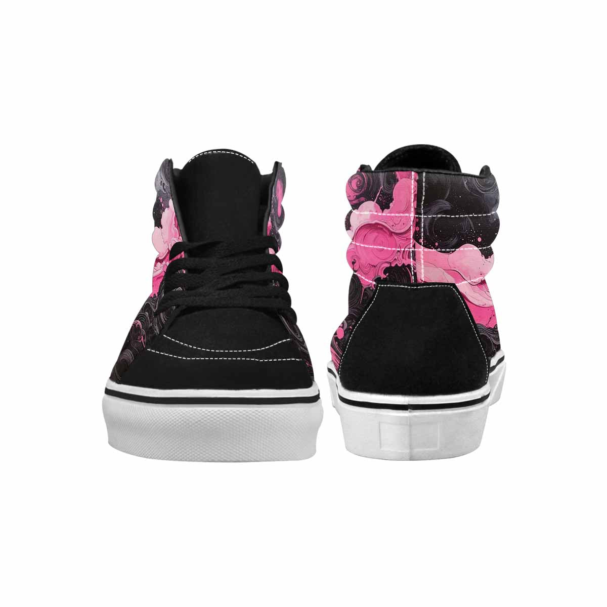 MEN'S Van Gogh Swirl High Top Canvas Cottagecore Sneakers