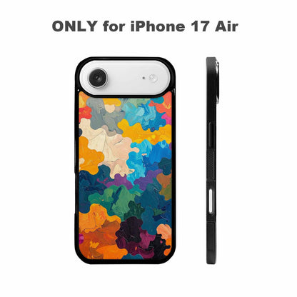 iPhone 17 Air Case — Camo Patches Full Color Vibrant Camo, Personalized Phone Case