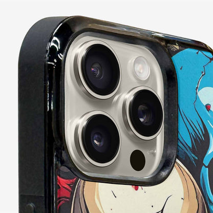 iPhone 15 Pro Max Case — Dripping Skulls Collage, Custom Made Phone Cover
