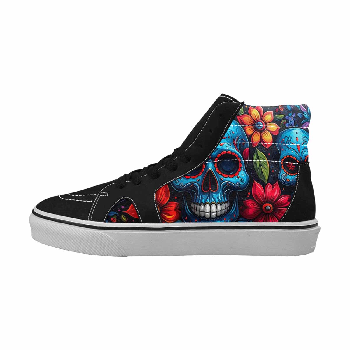 MEN'S Graffiti Skull High Top Canvas Surreal Custom Shoes