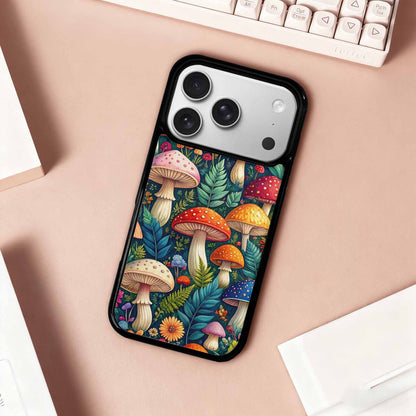 iPhone 17 Pro Case — Mushrooms Botanicalmushrooms P Ias Floral, Customized Protective Case