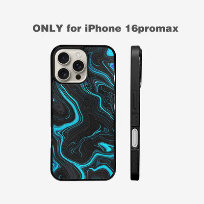 iPhone 16 Pro Max Case — Freaky Marble Glow, Original Design Phone Case