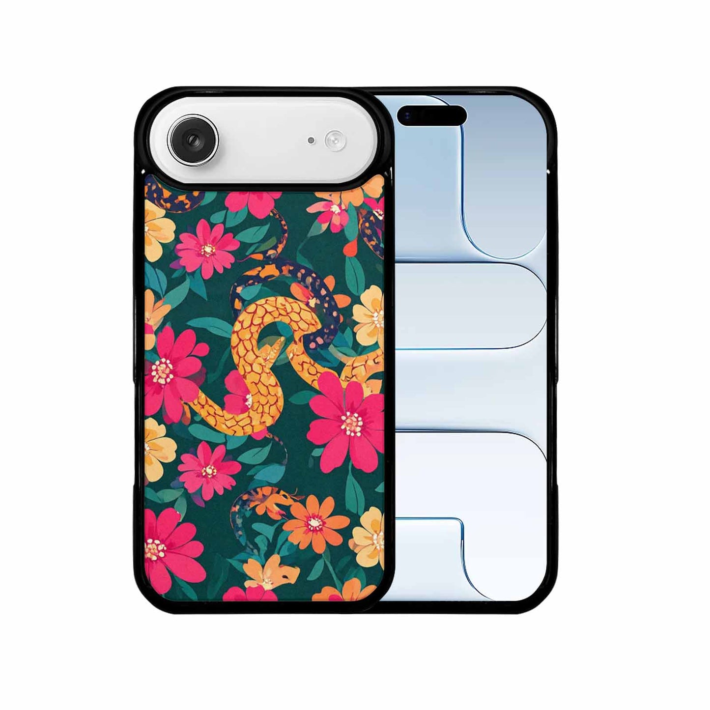 iPhone 17 Air Case — Floral Snake Print Floral, Custom Designed Case Cover