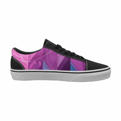 WOMEN'S Genderfluid Flag Color Canvas Lace-Up Aesthetic Custom Sneakers