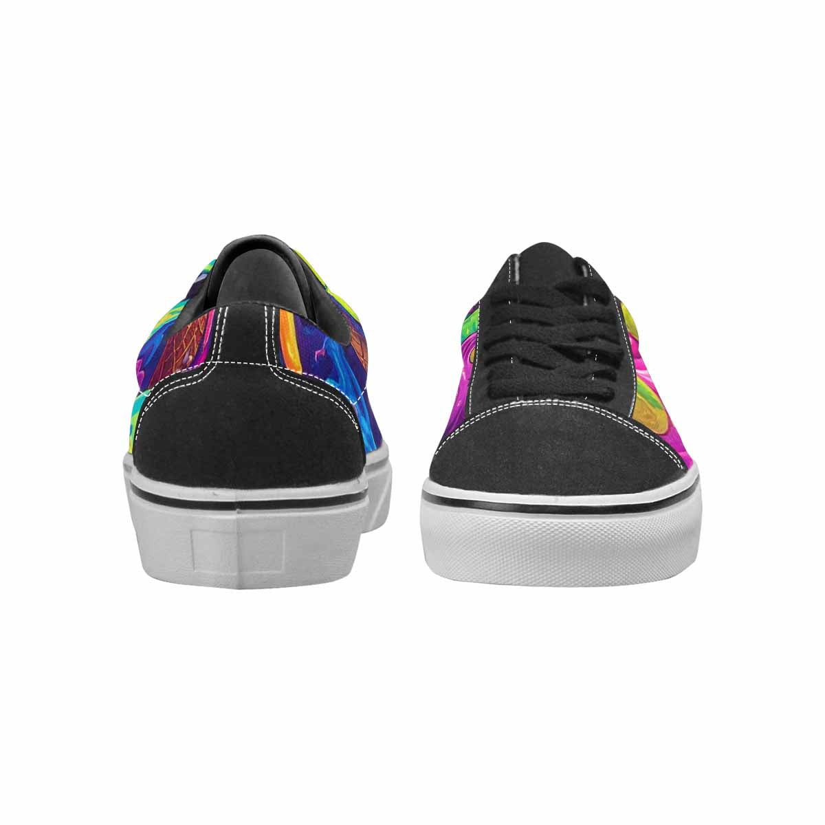 WOMEN'S Ice Cream Monsters  Lace-Up Canvas Cottagecore Custom Sneakers