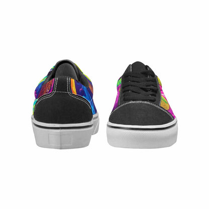 WOMEN'S Ice Cream Monsters  Lace-Up Canvas Cottagecore Custom Sneakers