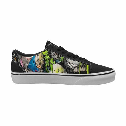 WOMEN'S Rainbow From Skull S Lace-Up Canvas Y2K Custom Shoes