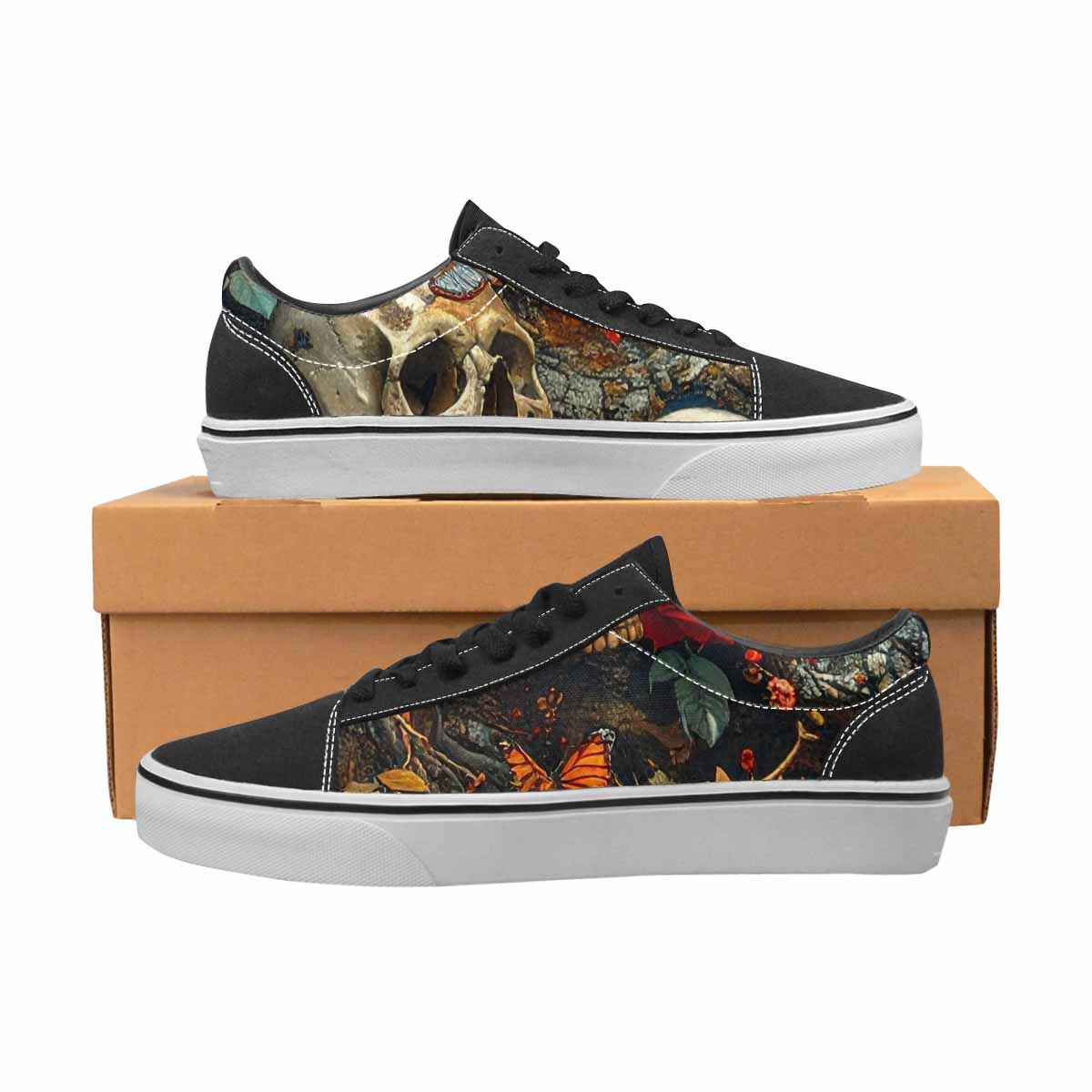 WOMEN'S More Overlapping Ontop Each Lace-Up Canvas Vivid Sneakers