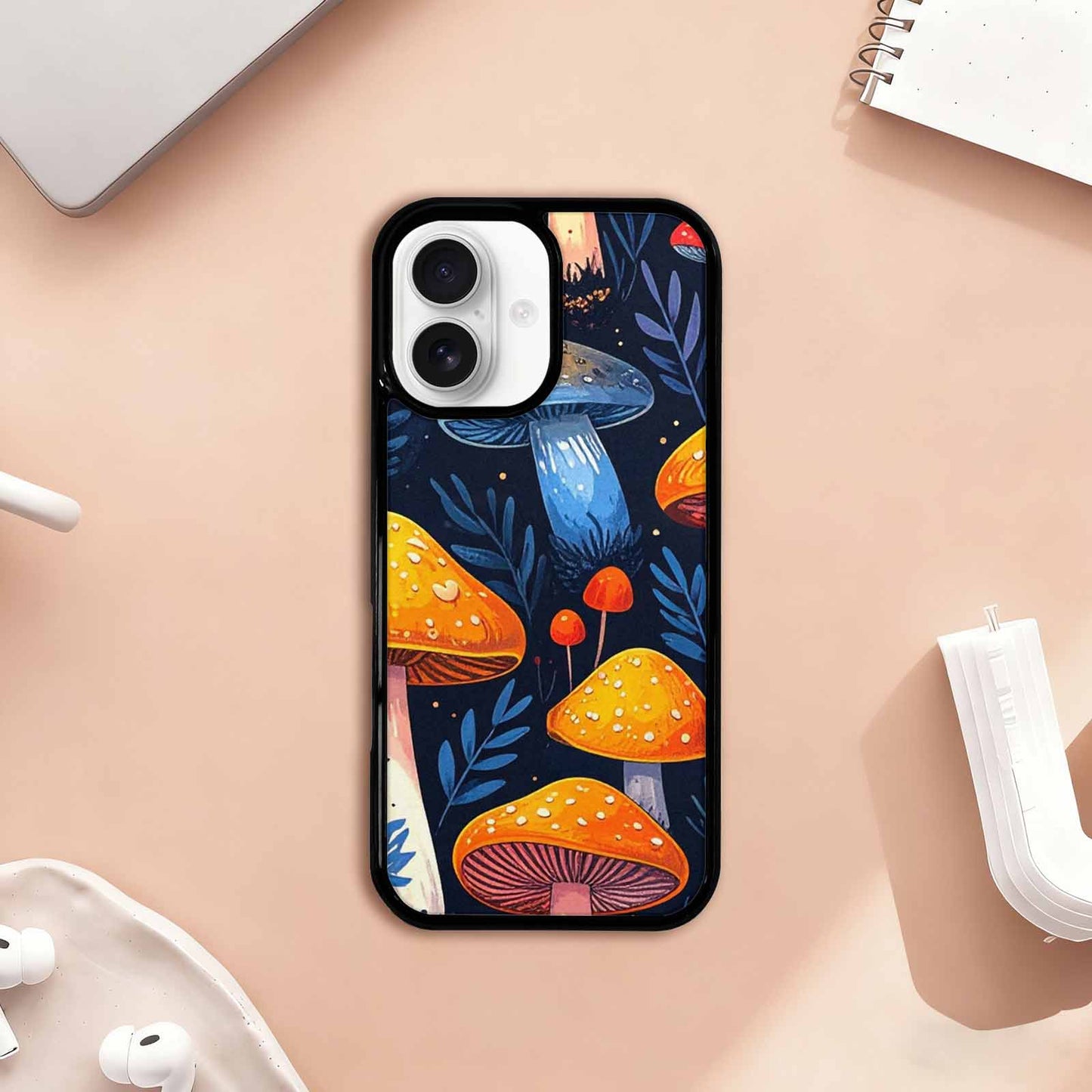 iPhone 17 Case — Vivid Winter Mushroom Cartoon Cute, Custom Phone Case