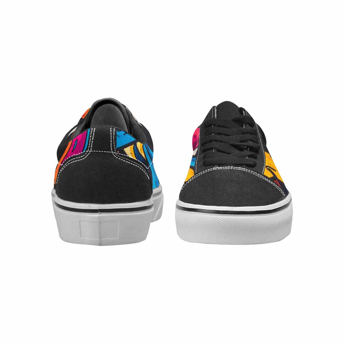 MEN'S Goofy Cartoon Monster Canvas Lace-Up Cottagecore Custom Sneakers