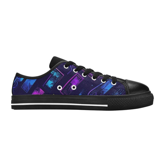 KIDS' Electric Houndstooth Dream 1 Low Top Canvas Dreamcore Sneakers