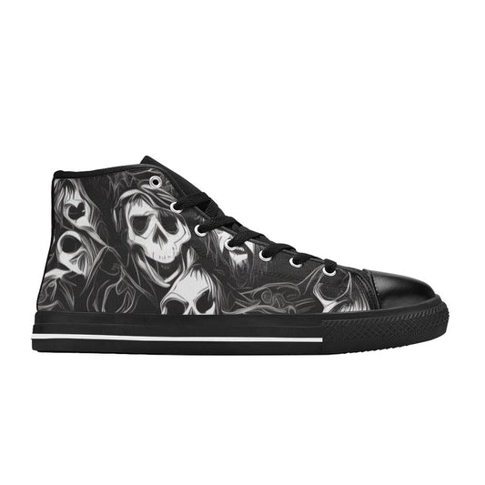 MEN'S Cc Skulls Ghosts Men’S High Top Canvas Dark Academia Custom Shoes