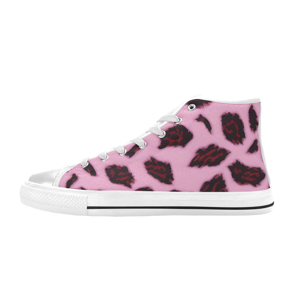 WOMEN'S Cc Animal Print High Top Canvas Dreamcore Custom Shoes