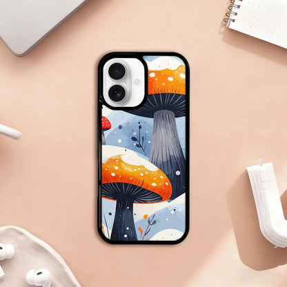 iPhone 17 Case — Vivid Winter Mushroom Cartoon Cute, Custom Phone Case