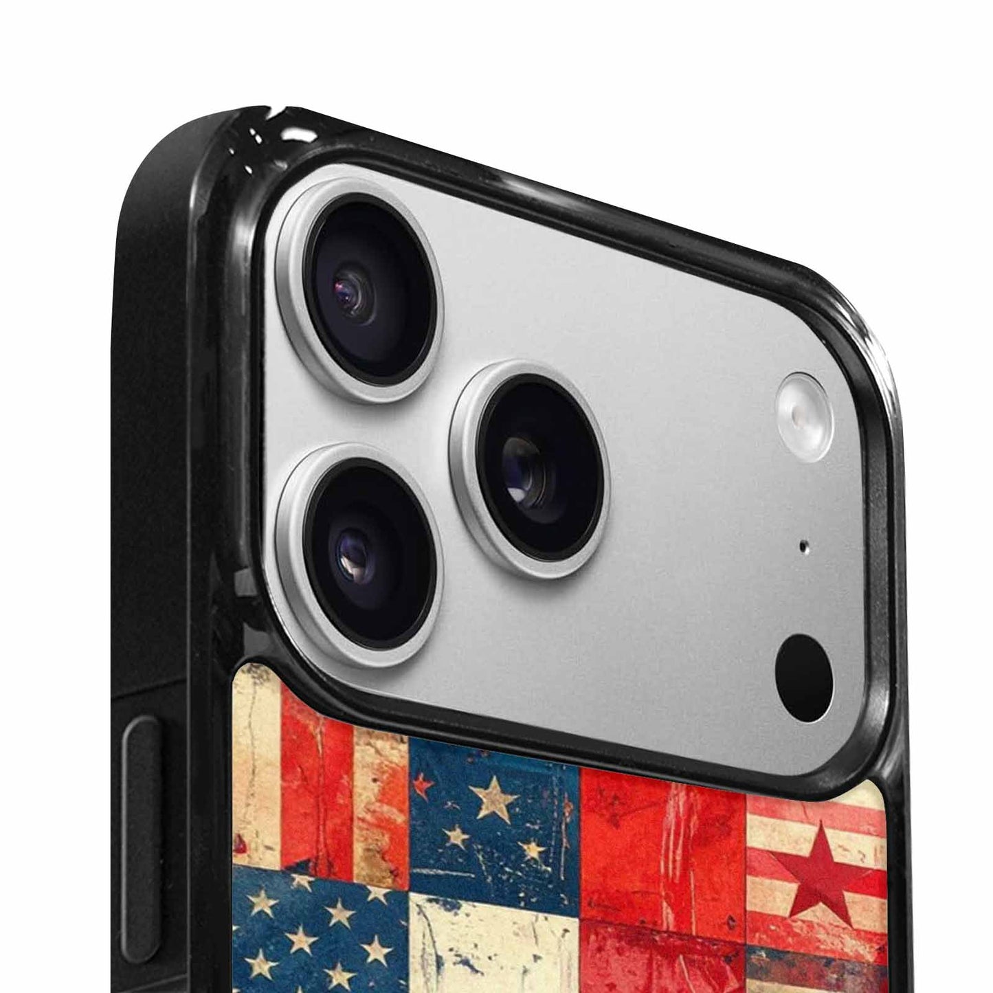 iPhone 17 Pro Max Case — Small American Flag Stars Galaxy Space, Custom Designed Case Cover