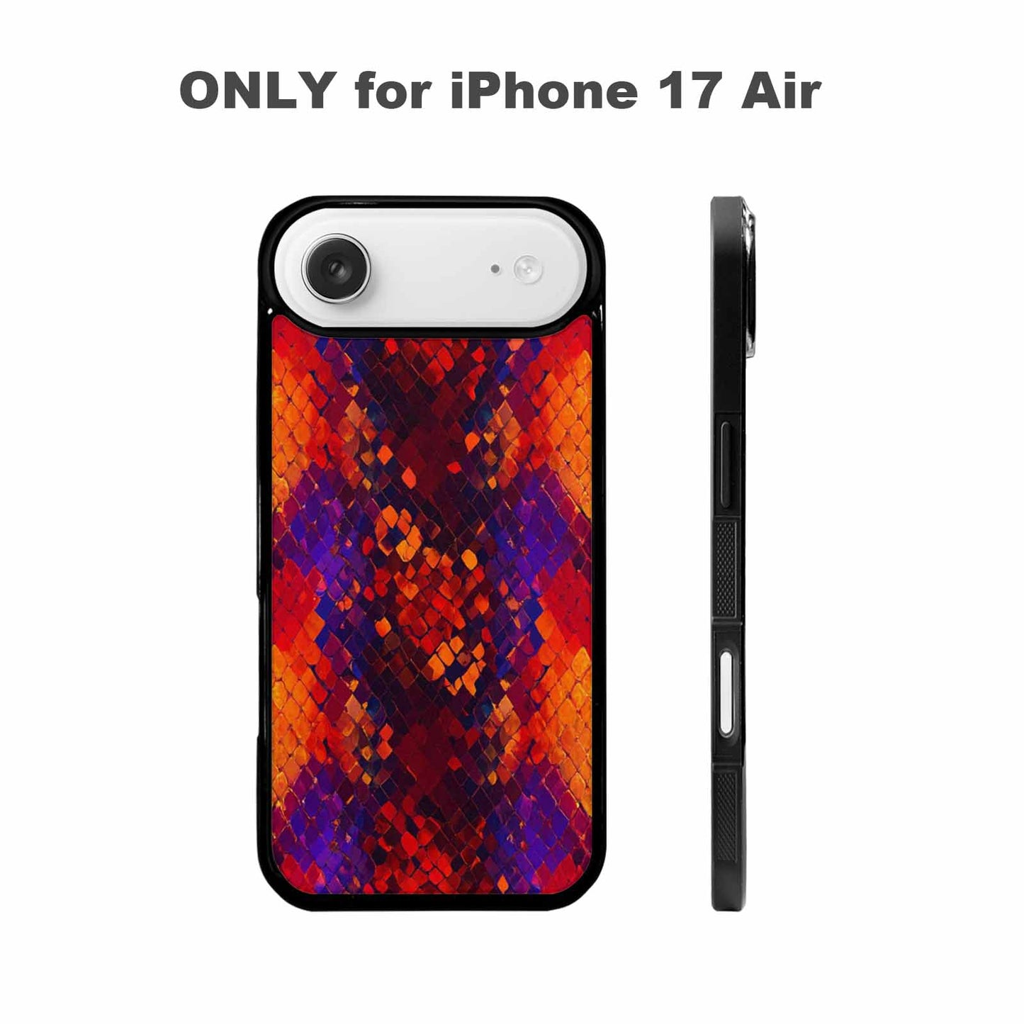 iPhone 17 Air Case — Snake Print Dark Seamless Pattern Animal, Personalized Phone Case