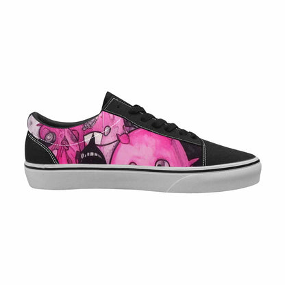 WOMEN'S Monsters (general) Lace-Up Canvas Cottagecore Custom Sneakers