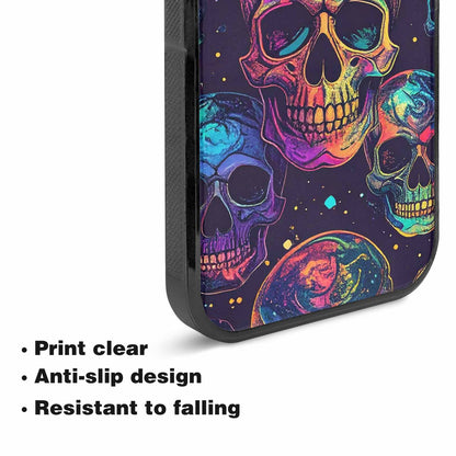 iPhone 15 Case — Galaxy Skulls, Custom Art Phone Cover