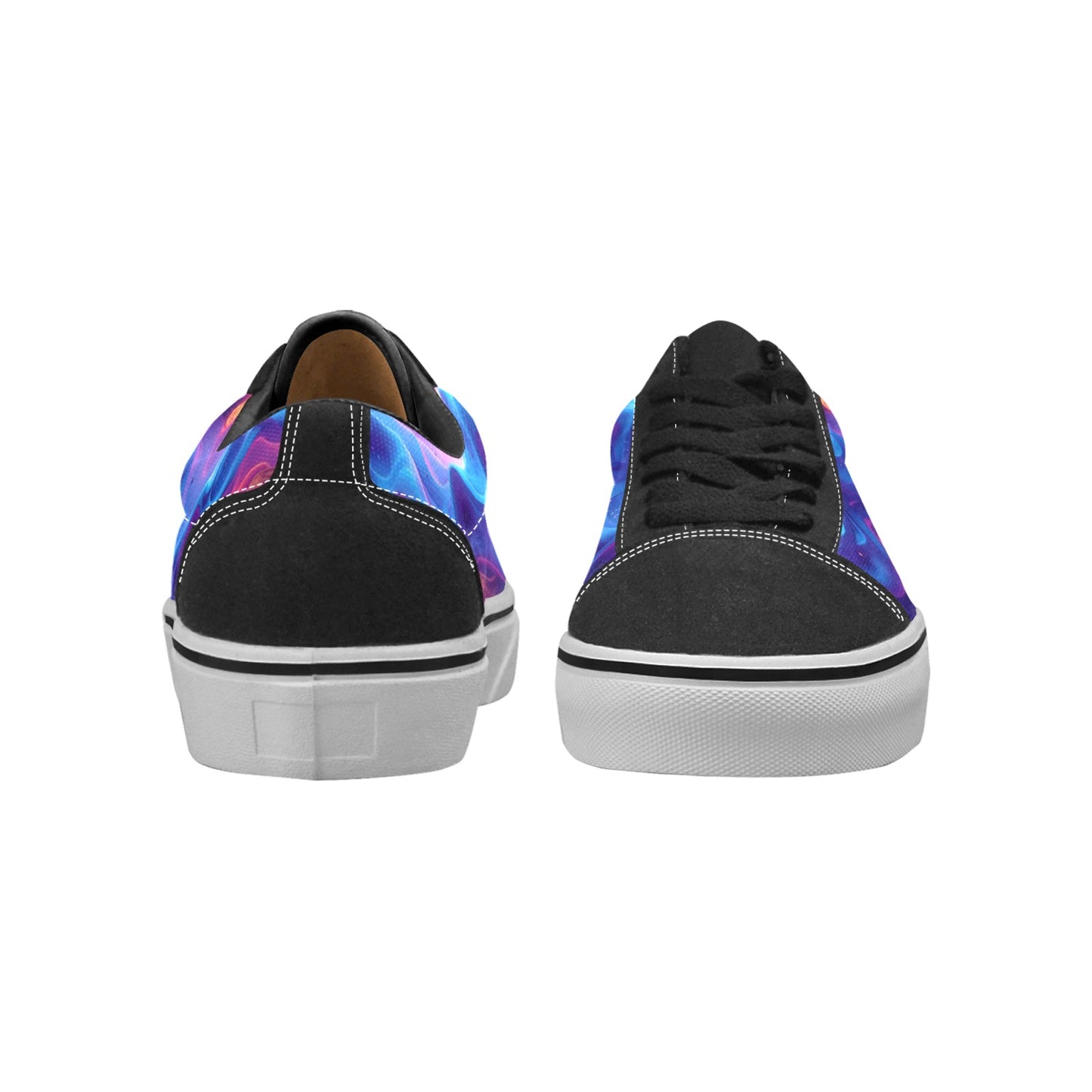 WOMEN'S Ethereal Camo Design 2 Low Top Skateboarding Aesthetic Sneakers