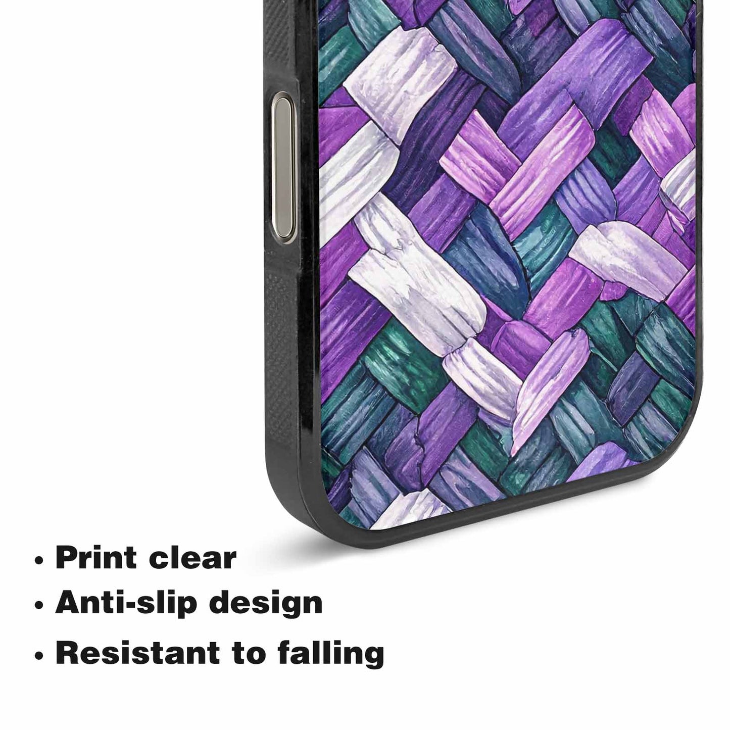 iPhone 16 Pro Case — Genderqueer Flag Color Theme Small Rainbow, Customized Protective Case