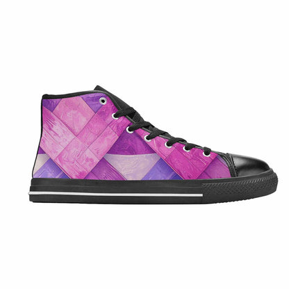 MEN'S Bisexual Flag Color High Top Canvas Dreamcore Shoes