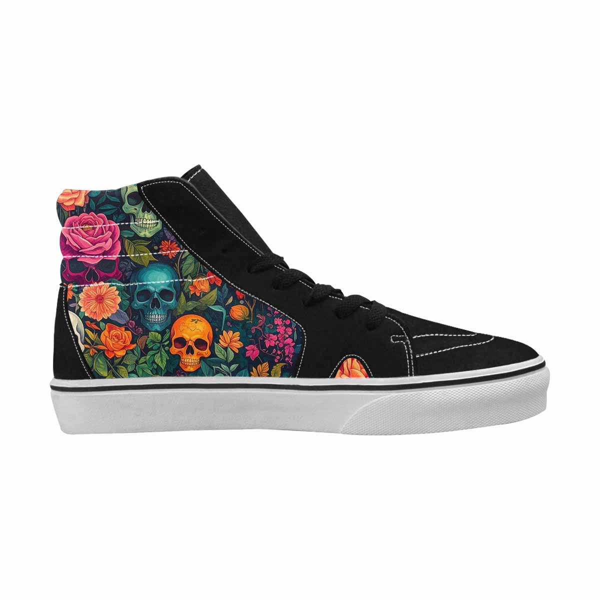 MEN'S Skulls  Botanical Skulls High Top Canvas Dreamcore Shoes