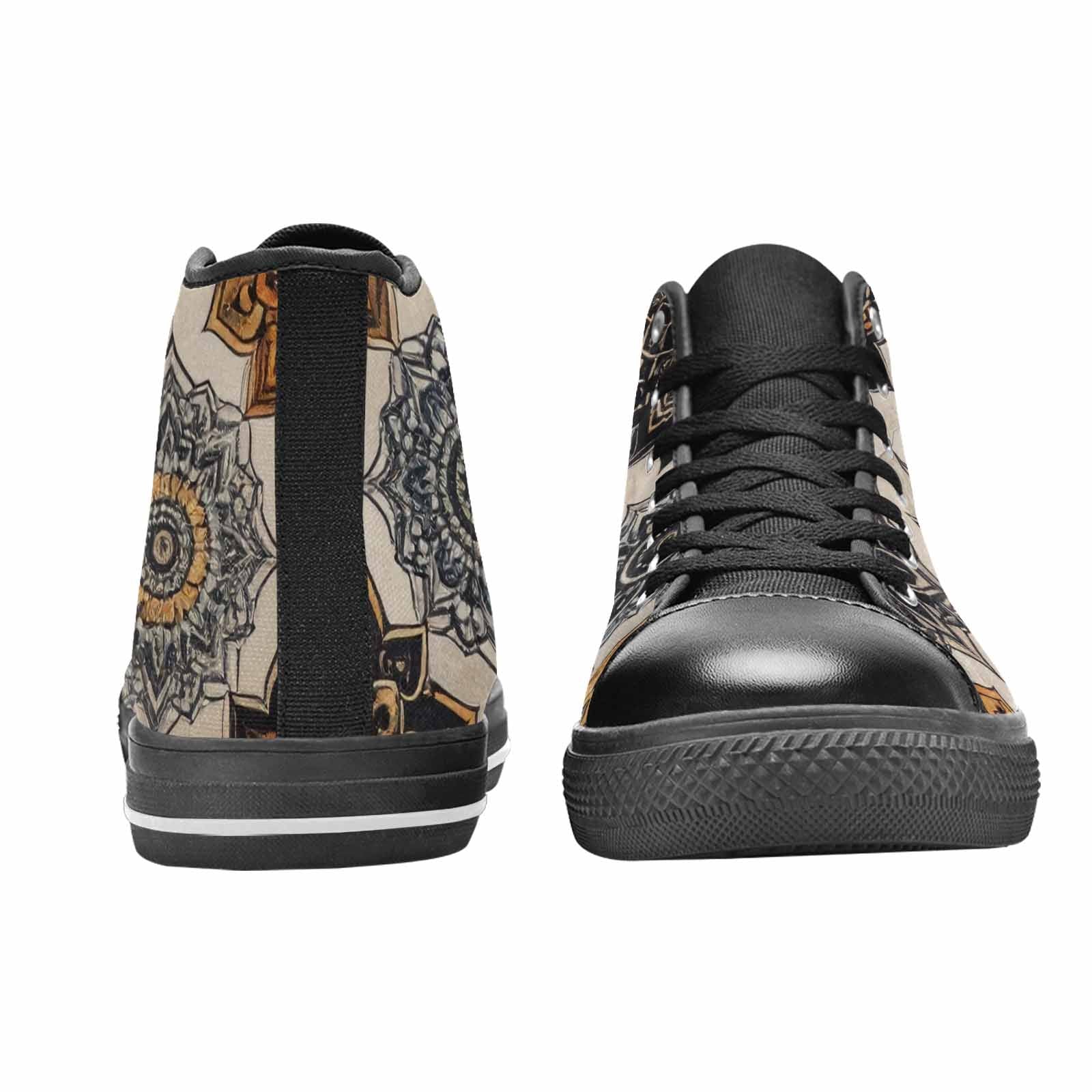 MEN'S Mandala High Top Canvas Dark Academia Custom Shoes
