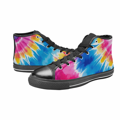 MEN'S Tie Dye Drip High Top Canvas Aesthetic Sneakers
