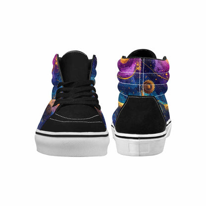 WOMEN'S Steampunk Galaxy High Top Canvas Y2K Shoes
