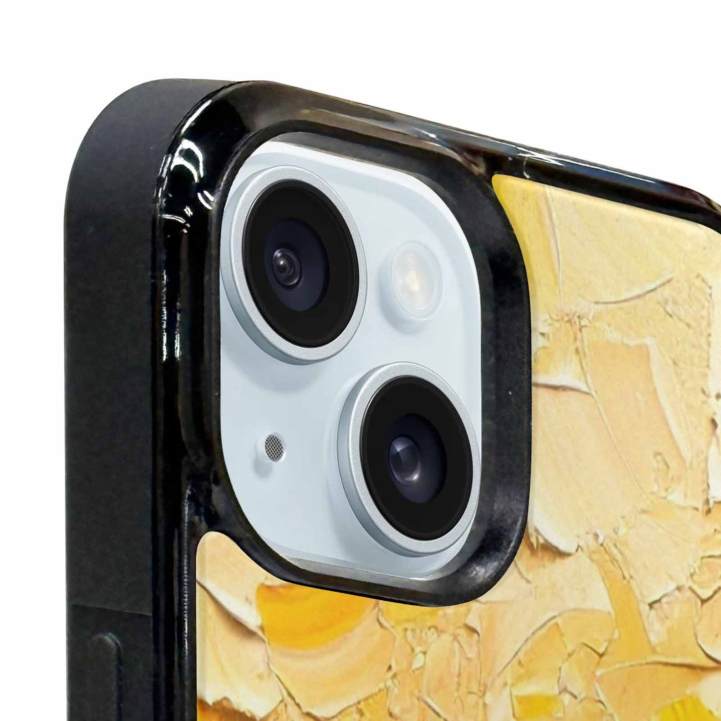 iPhone 15 Plus Case — Impressionist Sunflower Brushstroke Pattern Hundreds Of, Custom Art Phone Cover