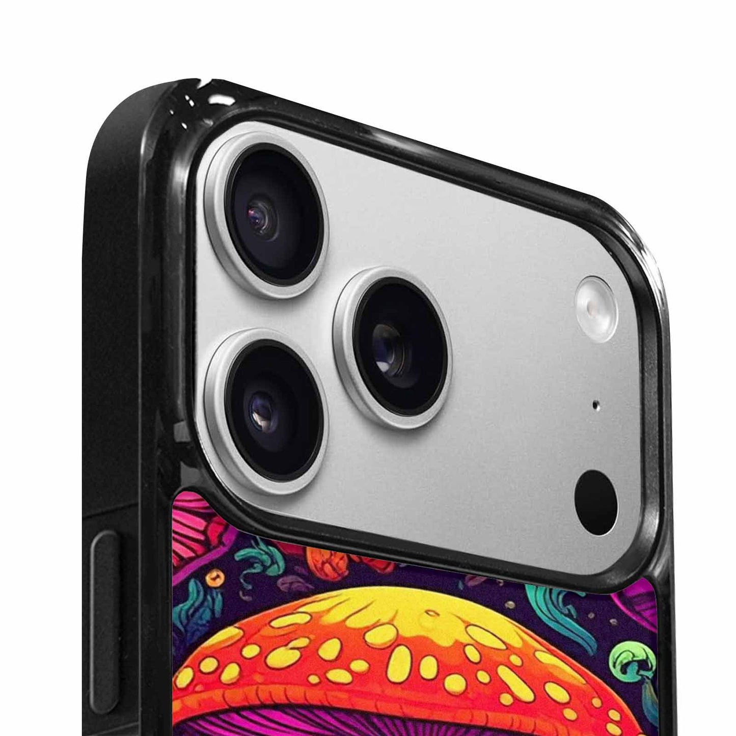 iPhone 17 Pro Max Case — Psychedelic Mushroom Cartoon Pattern Cartoon Cute, Customized Protective Case