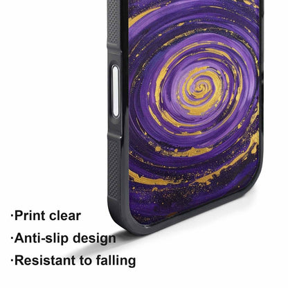 iPhone 17 Pro Max Case — Swirling Brushstroke Starry Night Galaxy Space, Personalized Phone Case