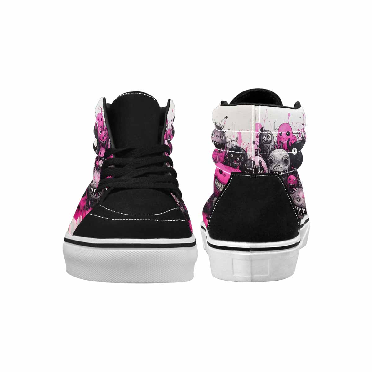 MEN'S Monsters (general) High Top Canvas Vivid Custom Sneakers