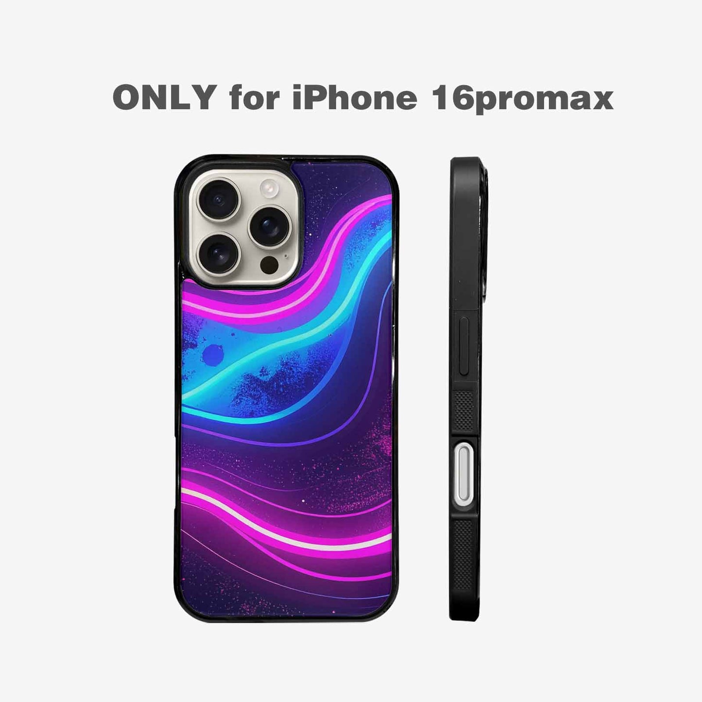 iPhone 16 Pro Max Case — 80s Neon Cartoon Custom, Personalized Phone Case