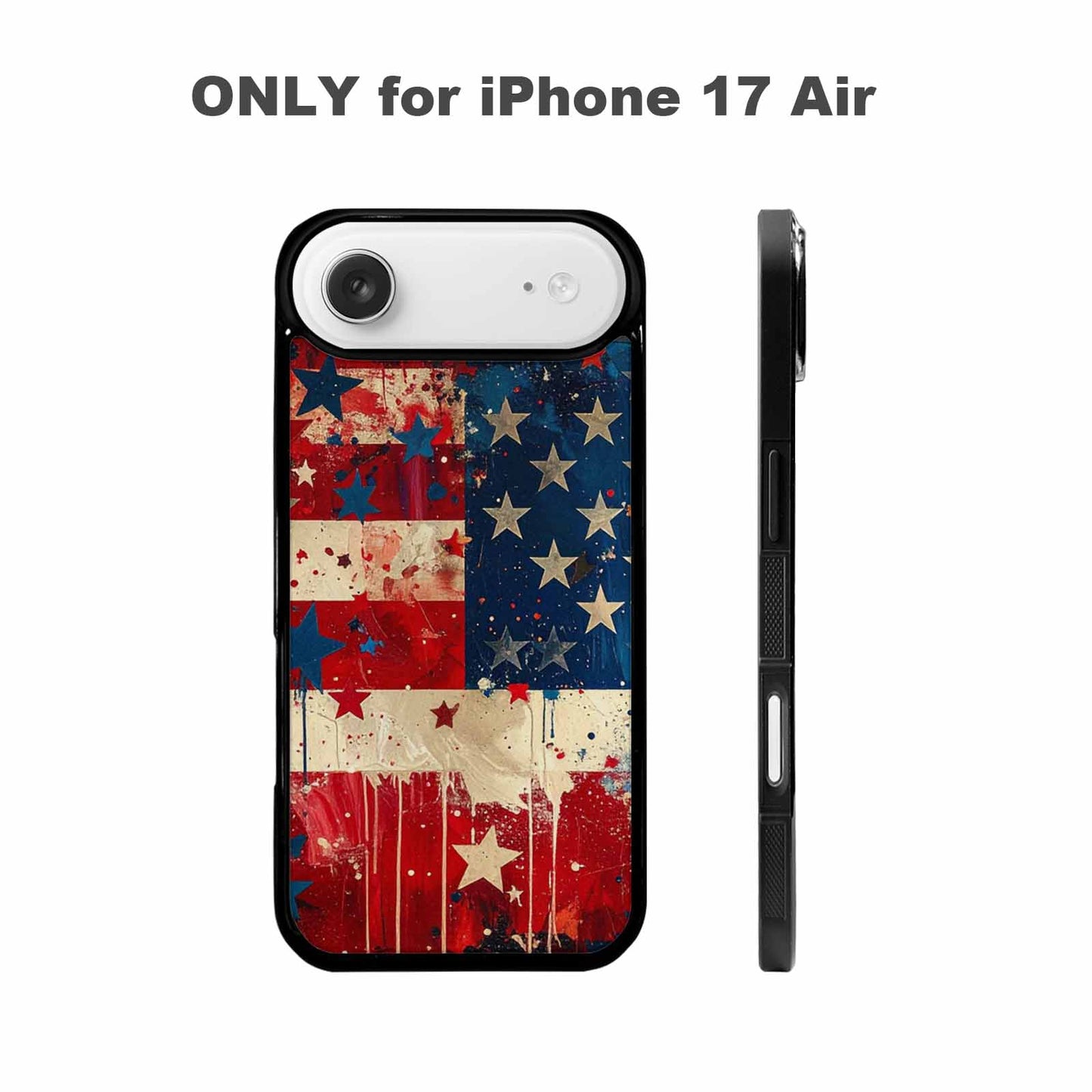 iPhone 17 Air Case — Patriotic Stars And Stripes American Galaxy, Custom Art Phone Cover